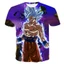 Blue WuKong Summer Short Sleeve Dragon Ball Z T-Shirt Goku and Vegeta for Children