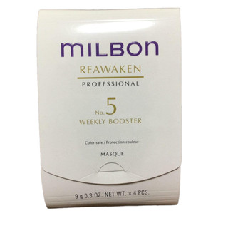 Kem dưỡng Milbon Reawaken No.5 Weekly Booster tăng cường độ ẩm, độ bóng cho tóc lão hóa 4x9g [ TN ]