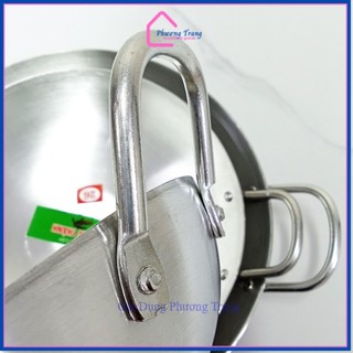 Combo 3 chảo nhôm (24cm, 26cm, 30cm) cao cấp dày lòng sâu đổ bánh xèo, xào chính hãng giá rẻ - Phương Trang