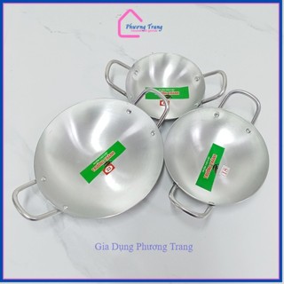 Combo 3 chảo nhôm (16cm,18cm,22cm) loại dày lòng sâu tráng bánh xèo, xào chính hãng giá rẻ - Phương Trang