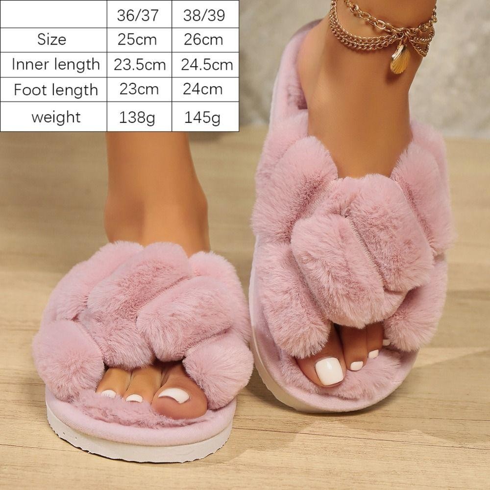 Dép sang trọng RTJIFSS, Dép Cotton thu đông chống trượt, Babouche ấm áp mùa đông sang trọng
