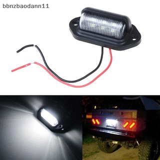 [Bbnzdd] 1Pc Chống Nước 6 LED 12V Biển Số Đèn Ô Tô Thuyền Xe Tải Trailer Bước Đèn BVAH
