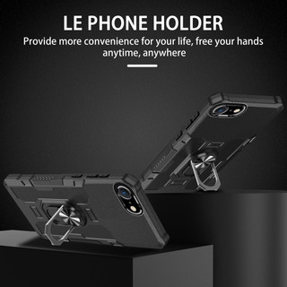 Dành Cho iphone 6 / 6s / 7 / 8 / SE 2020 / 2022 Ốp điện thoại PC Cứng Mặt Sau Mềm TPU Cạnh Bảo Vệ Camera Giá Đỡ Nhẫn Chân Đế Chống Sốc Mỏng Vỏ