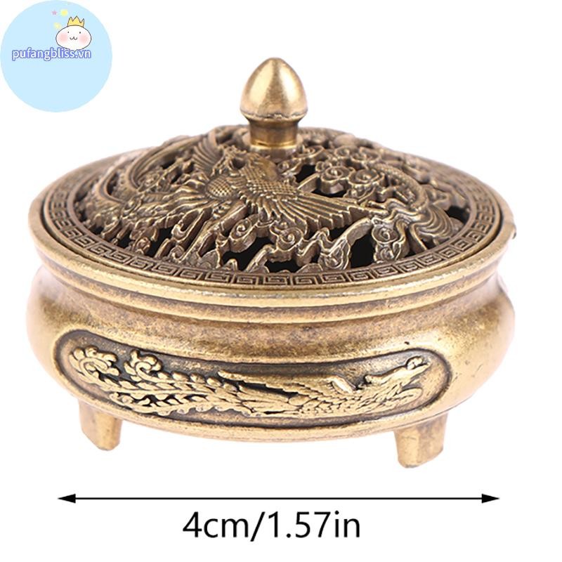 Pufangbliss Dụng Cụ Phật Giáo Lư Hương Sen Hương Hợp Kim Sandal Nhà Nội Thất Trang Trí Văn Phòng Nhà VN
