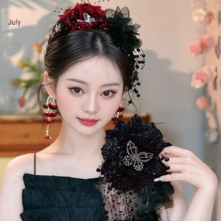Julyhot Hoa Exagerated sel Kẹp Tóc Tính Khí Đa Năng Kẹp Dành Cho Nữ Bé Gái Đơn Giản Phụ Kiện Tóc Massivedeals Quà Tặng