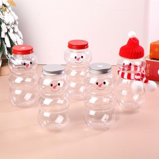 [Gou] 500ML Giáng Sinh Người Tuyết Chai Nước Trà Sữa Nước Cà Phê Nước Uống Di Động Cho Trà Sữa Cửa Hàng Nước ép Nhà VN