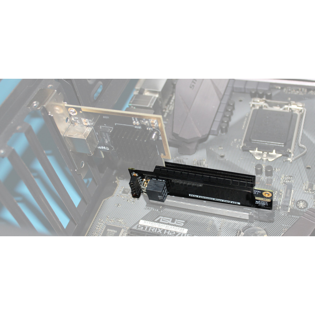 Adt-link PCI-E x16 Nửa Chiều Cao Đến Chiều Cao Mở Rộng Nâng Thẻ PCIE 5.0 x16 Kiểm Tra Adapter Thẻ Bảo Vệ