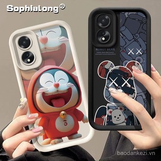 Ốp mềm cho Oppo A60 A18 A38 A58 A78 4G a1x a2x A98 5g cph2631 cph2579 cph2591 Doraemon gloomy Ốp lưng gấu yvot