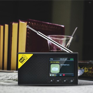 Đài phát thanh DAB & FM kỹ thuật số với BT, Đài phát thanh kỹ thuật số di động có thể sạc lại DAB + Bộ thu FM không dây có hệ thống âm thanh loa âm thanh nổi, Màn hình LCD, Đa ngôn ngữ