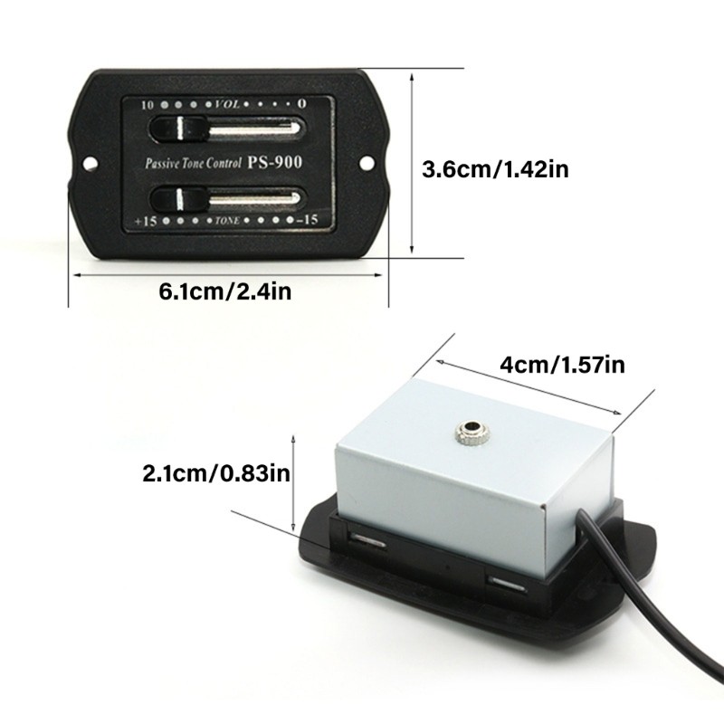Mon Guitar Equalizer Tuner Guitar Pickup Acoustic Guitar 2 Ban Nhạc EQ Preamp Khuếch Đại Equalizer Guitar Pickup Piezo Syste