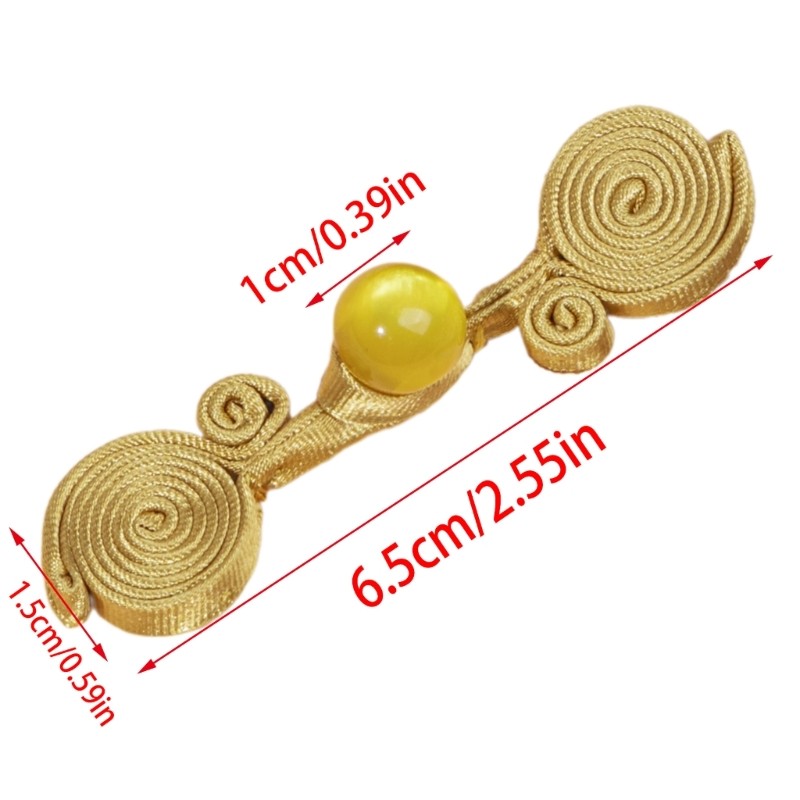 PPY Thanh Lịch Ngọc Cương Hạt Nút Handmade Trung Quốc Nút Đóng Nút Hợp Thời Trang
