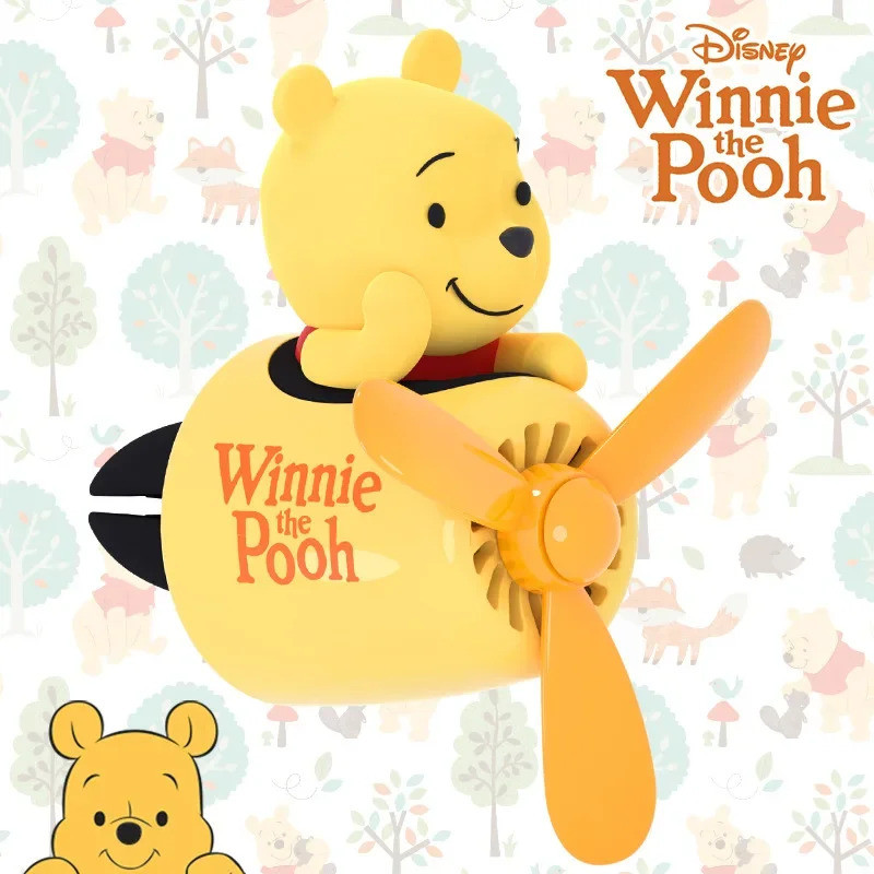 Pooh Gấu Xe Làm Mát Không Khí Kawaii Cánh Quạt Thông Hơi Kẹp Nước Hoa Để Trang Trí Nội Thất Ô Tô Dễ Thương Máy Khuếch Tán Hương Thơm Quà Tặng Cho Trẻ Em Phụ Nữ