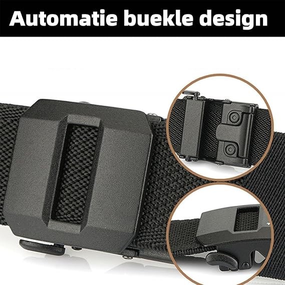 Ảnh Thắt lưng Exteriorm-U, Thắt lưng Nylon, Thắt lưng chiến thuật dệt cho nam, có khóa trượt tự động, có thể điều chỉnh 2