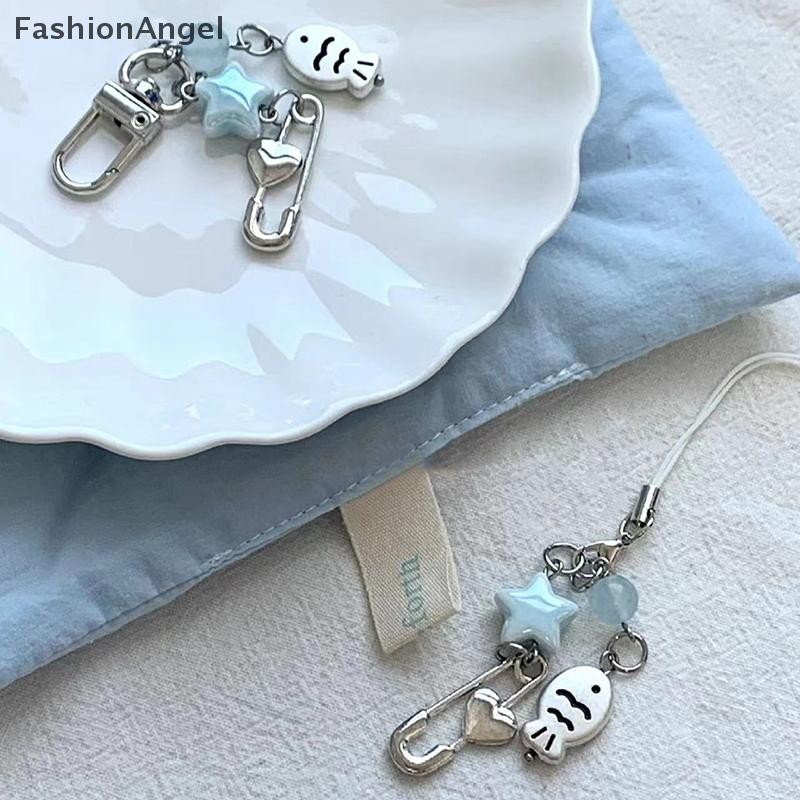 Fashionangel Mùa Hè Cá Nhỏ Ngôi Sao Quyến Rũ Móc Khóa Điện Thoại Dây Móc Khóa Túi Mặt Dây Chuyền Phụ Kiện Thẩm Mỹ Y2k Trang Sức VN