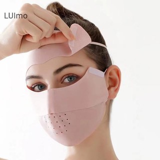 Luimo Traceless Mask Nữ Có Thể Tháo Rời Facekini Ice Silk Chống Tia UV Thoáng Khí Mùa Hè SBS Full Face Mỏng