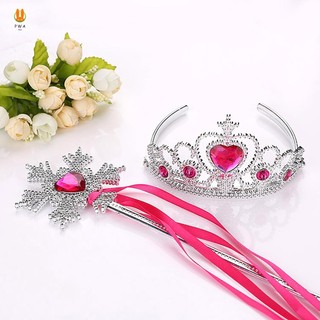 Đảng Magic Wand Vương Miện Bộ Sáng Bóng Kim Cương Giả Công Chúa Đảng Trang Sức Dụng Cụ Đảng Đạo Cụ Công Chúa Cây Đũa Phép