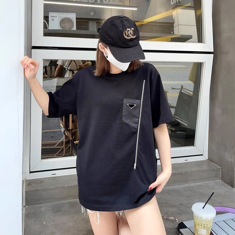 Áo Thun Khóa Logo Nổi Para KCloset Áo Phông Cotton Dày Dặn Dáng Rộng Nam Nữ NVA261