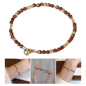YOI Nữ Đá Quý Có Thể Điều Chỉnh Dây Đeo Tay Chữa Bệnh Pha Lê Vòng Tay Handmade Đính Hạt Dây Đeo Tay Hàng Ngày Trang Sức