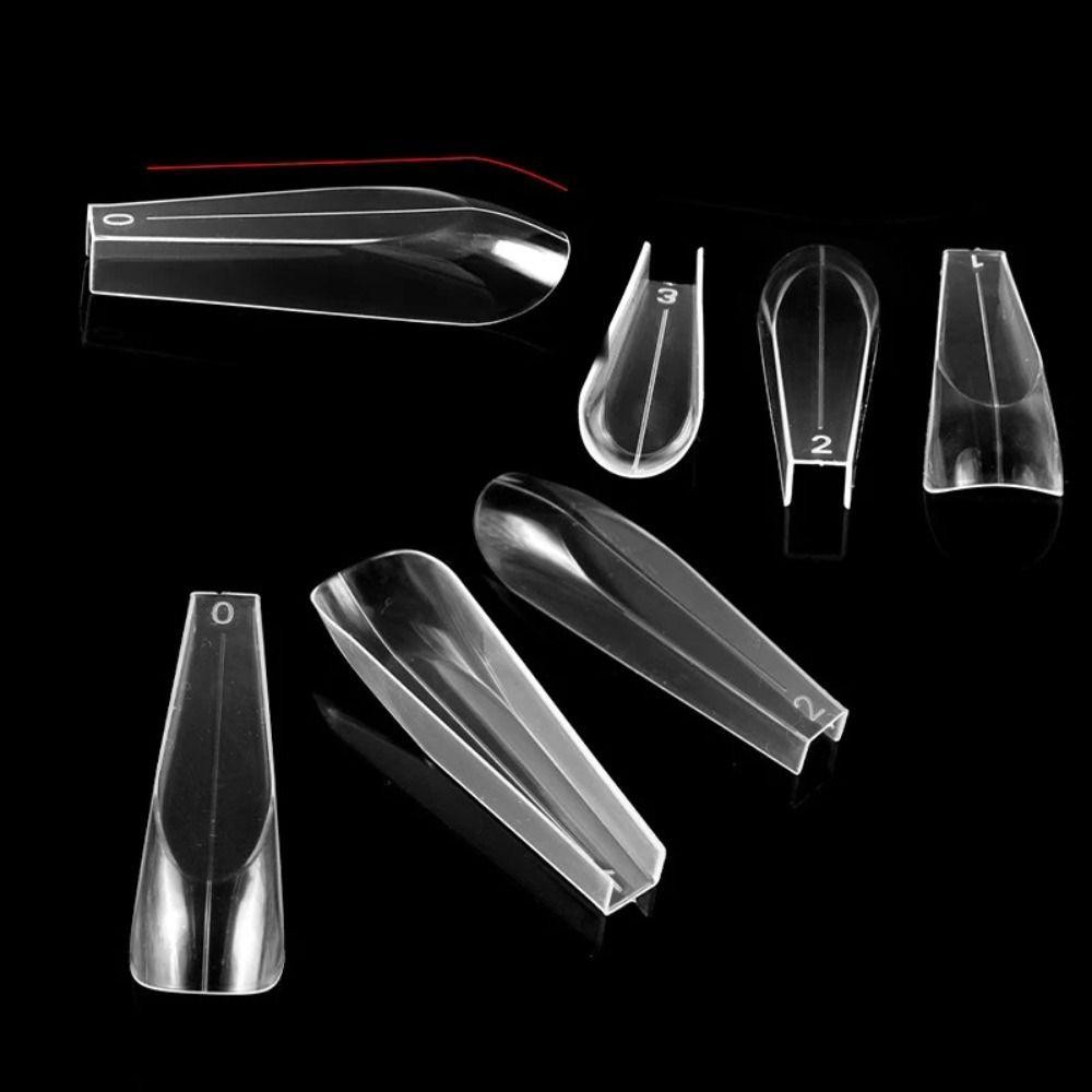 SAIA Advanced Shape Dual Forms, Full Cover Khuôn Nối Dài Móng Tay Có Thể Tái Sử Dụng, Extension Poly Nail Gel Cong Stiletto Dụng Cụ Thiết Kế Móng Tay