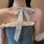 Vòng cổ phong cách cổ điển hoa mùa hè Khăn lụa Hàn Quốc cá tính cao cấp thời trang sang trọng khăn quàng cổ
