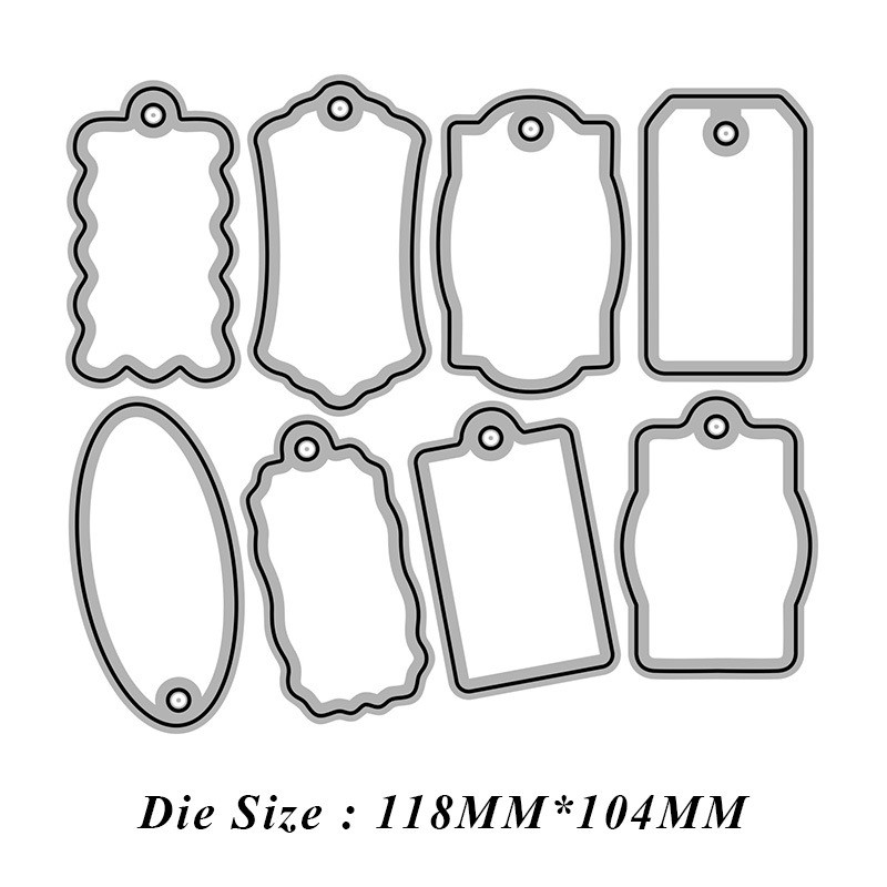 khung nhãn kim loại thép carbon DIY cắt chết scrapbook cutting dies 4540