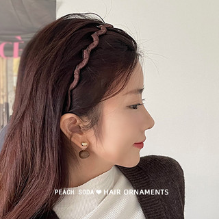 Băng đô sóng đánh răng MISMEMO ~ Băng đô cuộn dây vải cao cấp Băng đô rửa mặt đầu lâu cao cấp