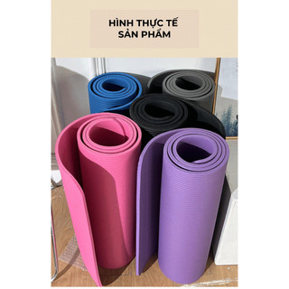 Thảm tập yoga BUNA 2 lớp cao cấp, độ đàn hồi cao, khả năng bám cao.