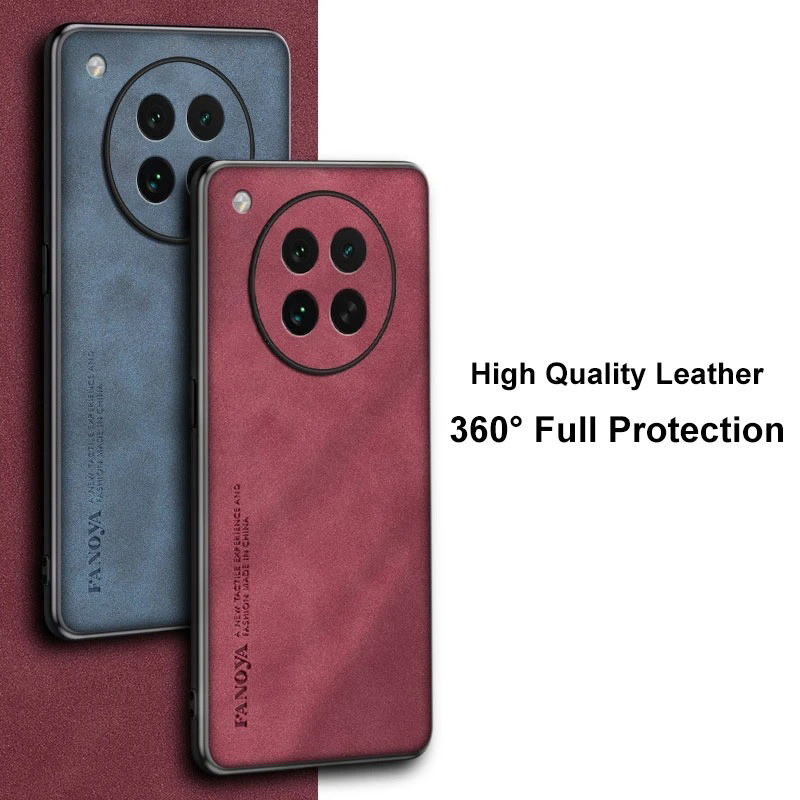 Dành cho OPPO Find X8s Luxury Business Retro Da Cao Su Mềm TPU
