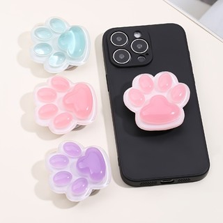 Chân đế kẹp điện thoại họa tiết Cat Paw dễ thương, Giá đỡ máy tính để bàn lười có thể gập lại bằng ABS, Phụ kiện giá đỡ điện thoại chống nước
