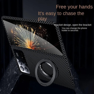 Vỏ bọc vòng sợi Carbon từ tính có thể xoay được cho xiaomi mix fold 4 3 2 Slim case