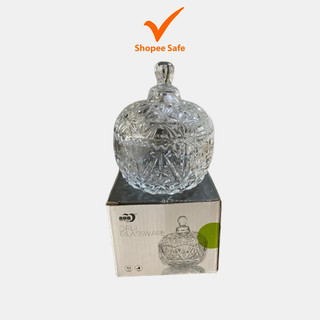 Thố Thủy Tinh, Lọ Thủy Tinh, Hũ Thủy Tinh Có Nắp TG 1060 Đựng Bánh Kẹo-Mứt Tết