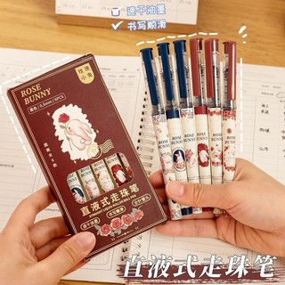 Maihe TACOTACO Thẳng Liquid Rollerball Pen 0.5 Gel Bút Bi Bút Sinh Viên Sử Dụng Nhanh Khô Nước Thẳng Bút 10.23