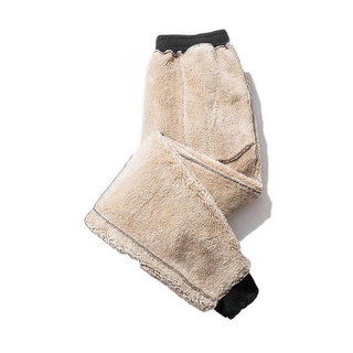 Quần Dichuangzhe Nam Lông Cừu Dày Cashmere Màu Trơn Dáng Rộng