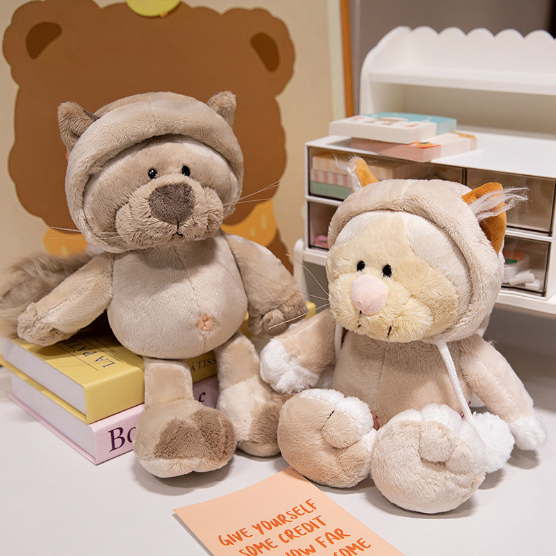 Kawaii Mèo Gorilla Xám Sói Sang Trọng Búp Bê Động Vật Vui Vẻ Sang Trọng Đồ Chơi Dễ Thương King Kong Động Vật Đồ Chơi Nhồi Bông Trang Trí Nhà Búp Bê Mềm Mại Cho Bé Đồ Chơi Làm Dịu Trẻ Em Quà Tặng Sinh Nhật Quà Tặng Giáng Sinh COD