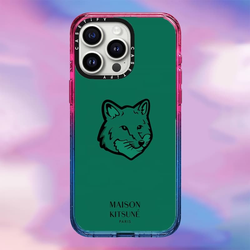 Casetify X Maison Kitsuné Conifer Ốp lưng Acrylic cứng hút từ tính cho Apple IPhone 12 13 14 15 16 Pro Max Plus có hộp