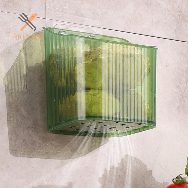 Rrlnmd 1 Cái Nhà Bếp Tỏi Gừng Và Hành Trong Suốt Giỏ Bảo Quản Treo Tường Nhỏ Treo Tường Hộp Bảo Quản Giá Để Đồ MỚI