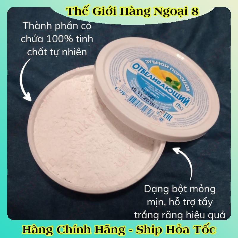[DATE MỚI] Bột làm trắng răng Fito Cosmetics 75g của Nga