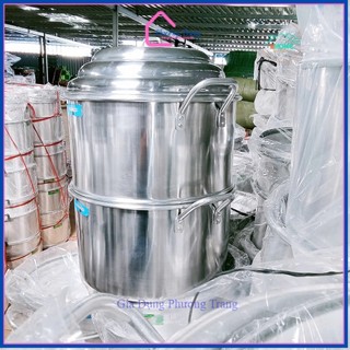 [CHÍNH HÃNG] CHÕ HẤP ĐỒ XÔI NHÔM SIZE 48cm TRƯỜNG THÀNH CAO CẤP HẤP 25KG GẠO, LOẠI 1 DÀY