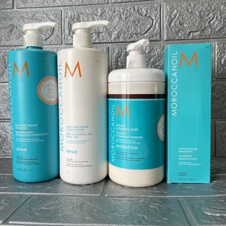 Combo gội xả, hấp và tinh dầu dưỡng Moroccanoil 1000ml ( Big size) [ TN ]