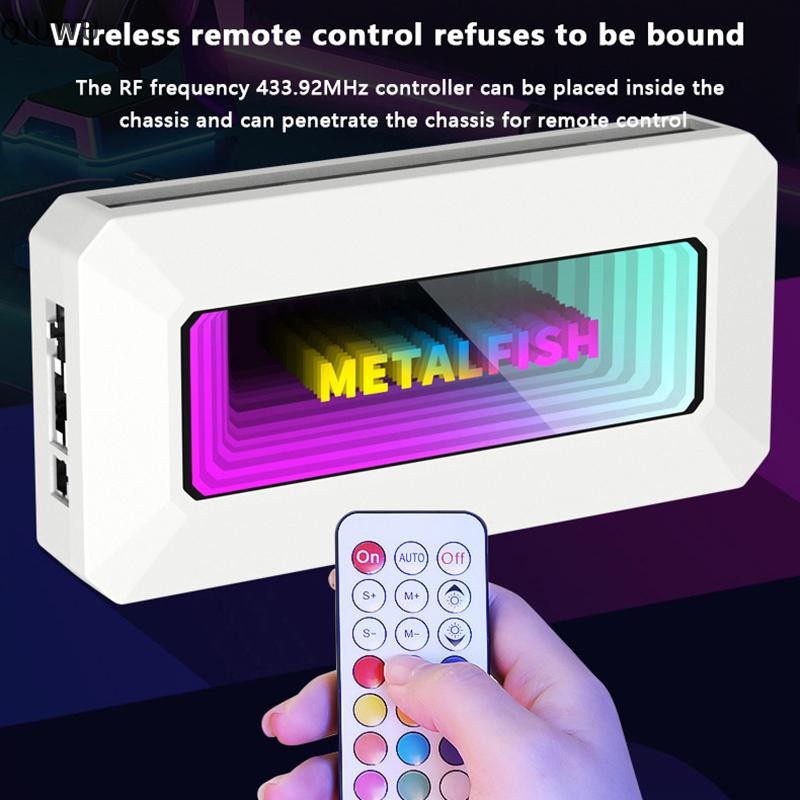 Qiuwu ARGB Bộ chia HUB tất cả trong một với 4Pin PWM để làm mát máy tính Bộ tản nhiệt CPU SYNC Bộ điều khiển từ xa dải đèn LED 5V 3Pin.