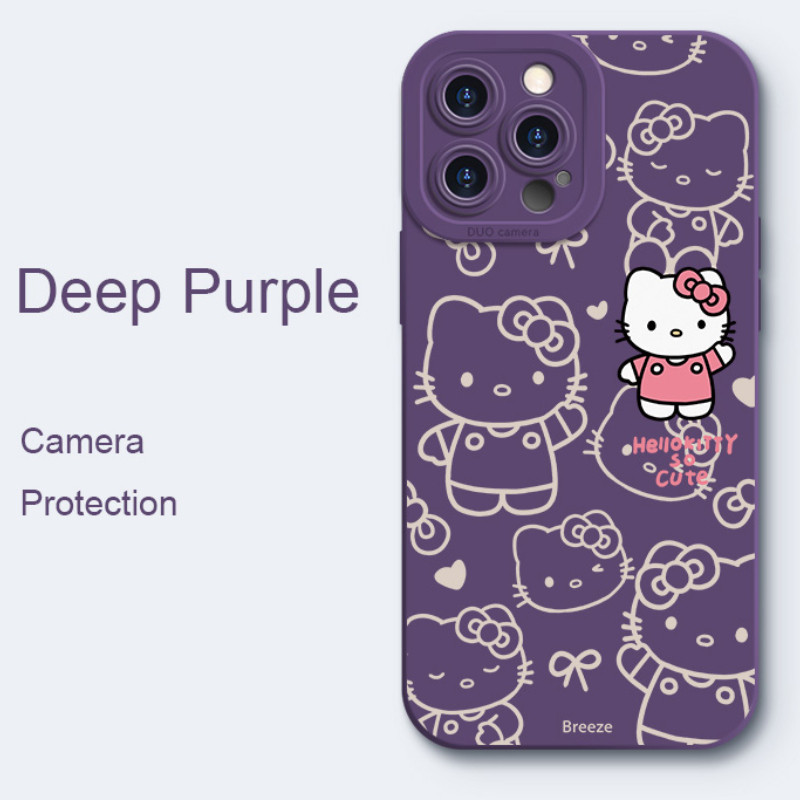 Ốp Điện Thoại Mèo Kitty Hoạt Hình Cho Xiaomi 17 Pro Max 15 Ultra 15S 15T Poco X8 Pro Max F8 F7 Pro Ultra 5G Vỏ Mềm Chống Sốc Dễ Thương Bảo Vệ Camera Ốp Lưng