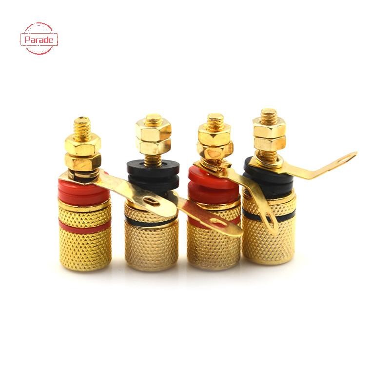 Diễu Hành 4 Cái / lốc 4 Mm Chuối Cắm Ràng Buộc Bài Loa Ổ Cắm Điện Thiết Bị Đầu Cuối VN