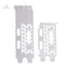 Full Nửa Chiều Cao BackPlate Cho MSI GeForce GTX 1050 2GT LP Card Đồ Họa Dải Vách Ngăn Viền Trống mới