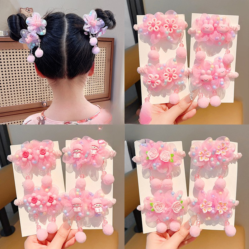 Dangle Dễ Thương Hoa Hồng Dây Buộc Tóc Dây Scrunchies Cao Su Đuôi Ngựa ...