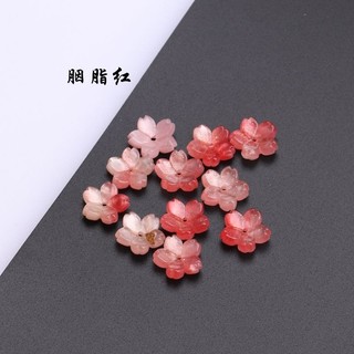 [Vỏ giả nhựa Axetat] 10 cái 1 bát sâu Hoa Anh Đào Nhỏ 10.5mm * Chất liệu Kẹp Tóc Tự làm phụ kiện tóc Axetat Phụ kiện tự làm phụ kiện tóc lxK2 KRHW
