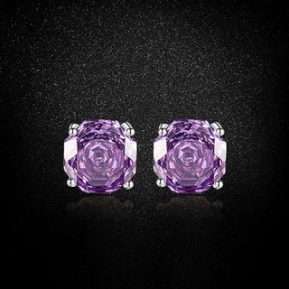 Châu Âu Mỹ ins Phong Cách Mới Đính Kim Cương Tím Zircon Hoa Phù Hợp Với Nữ