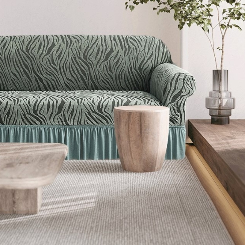 Bọc Ghế Sofa,1/2/3/4 Chỗ Ngồi,Vỏ Seersucker Vệ Đệm Ghế Sofa Vải Thun Mại Co Giãn Vỏ Bọc Chống Bụi Toàn Diện Dày