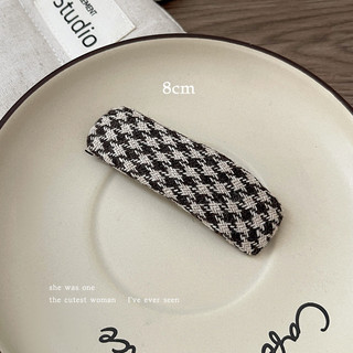 Kẹp tóc Maill houndstooth dành cho nữ mùa thu đông