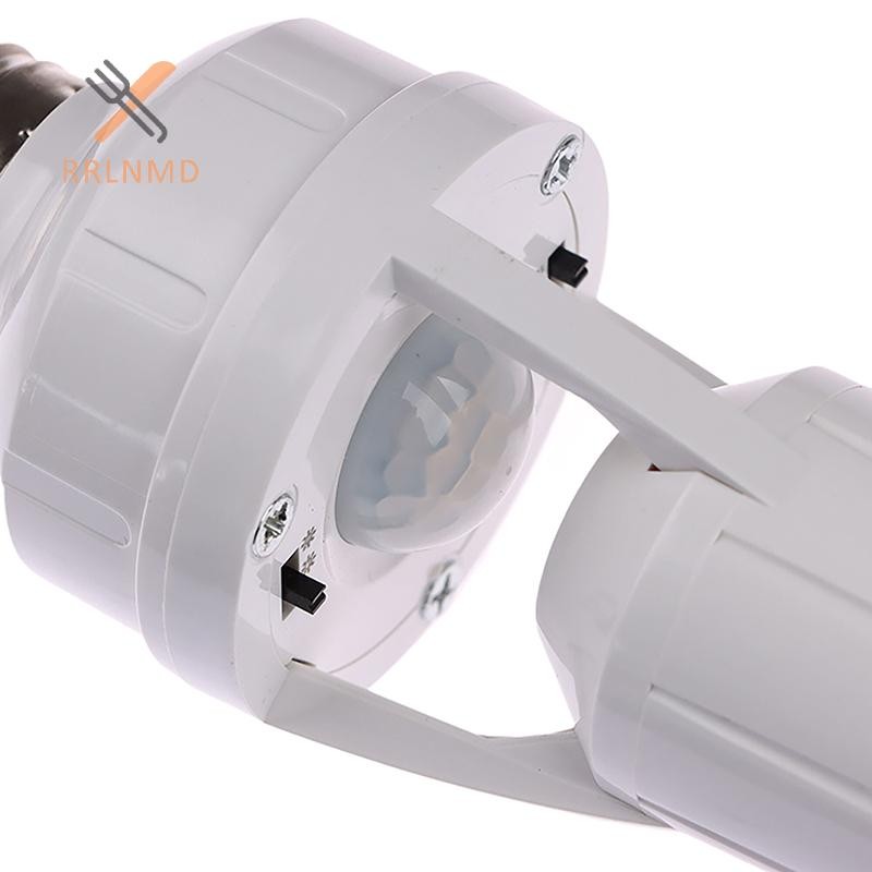 Rrlnmd 360 Độ Cảm Ứng Con Người Cảm Biến Chuyển Động Đèn Ổ Cắm Đế AC85-265V Trễ Thời Gian Công Tắc E27 Đế Giá Đỡ Ổ Cắm Adapter MỚI