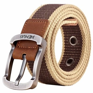 P7 Mạng Sơ Đồ Y15 Thắt Lưng Đen Kaki Với Sọc Sọc Quân Đội Sọc Xanh Bốn Màu